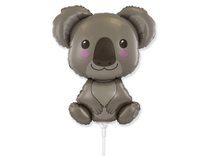 BALON FLEXMETAL MIŚ KOALA SZARY 14'' 36cm