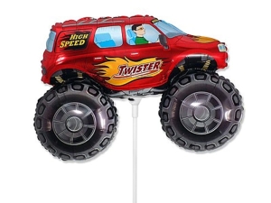 BALON FLEXMETAL MONSTER TRUCK CZERWONY 14'' 36cm