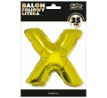 BALON LITERA X ZŁOTY 14'' 36cm