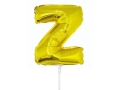 BALON LITERA Z ZŁOTY 14'' 36cm