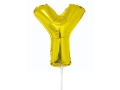BALON LITERA Y ZŁOTY 14'' 36cm