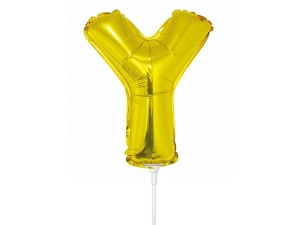 BALON GODAN LITERA Y ZŁOTY 14'' 36cm