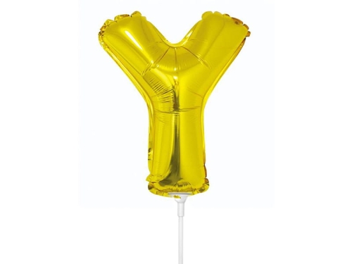 BALON LITERA Y ZŁOTY 14'' 36cm