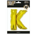 BALON LITERA K ZŁOTY 14'' 36cm