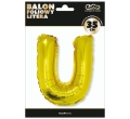 BALON LITERA U ZŁOTY 14'' 36cm