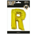 BALON LITERA R ZŁOTY 14'' 36cm
