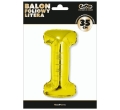 BALON LITERA I ZŁOTY 14'' 36cm