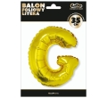 BALON LITERA G ZŁOTY 14'' 36cm