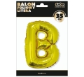 BALON LITERA B ZŁOTY 14'' 36cm