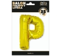 BALON LITERA P ZŁOTY 14'' 36cm
