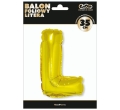 BALON LITERA L ZŁOTY 14'' 36cm