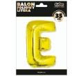 BALON LITERA E ZŁOTY 14'' 36cm