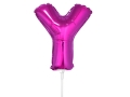 BALON LITERA Y RÓŻOWY 14'' 36cm