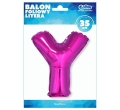 BALON LITERA Y RÓŻOWY 14'' 36cm