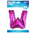 BALON LITERA W RÓŻOWY14'' 36cm