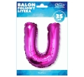 BALON LITERA U RÓŻOWY 14'' 36cm
