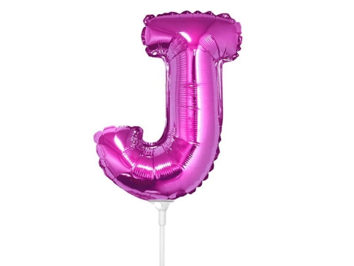 BALON LITERA J RÓŻOWY 14'' 36cm