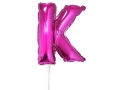 BALON LITERA K RÓŻOWY 14'' 36cm