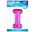 BALON LITERA I RÓŻOWY 14'' 36cm