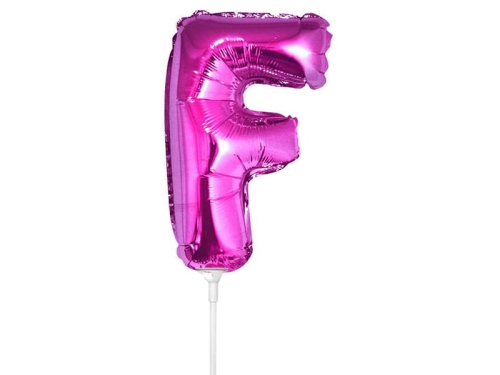 BALON LITERA F RÓŻOWY 14'' 36cm