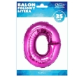 BALON LITERA O RÓŻOWY 14'' 36cm