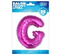 BALON LITERA G RÓŻOWY 14'' 36cm