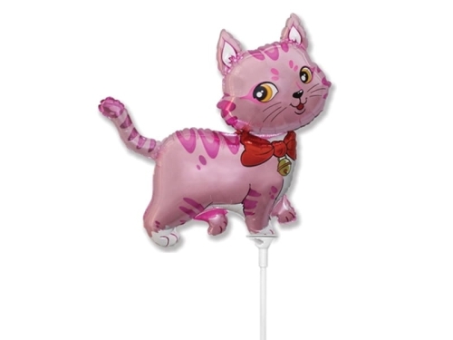 BALON KOTEK RÓŻOWY 14'' 36cm