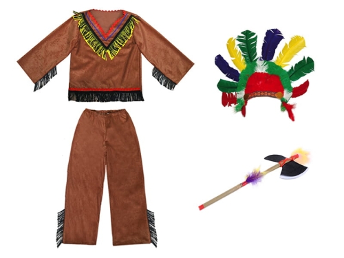 ZESTAW INDIANIN BRĄZOWY 98-110 4el