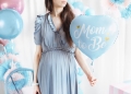 BALON SERCE MOM TO BE BŁĘKITNY 14'' 35cm