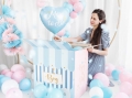 BALON SERCE MOM TO BE BŁĘKITNY 14'' 35cm