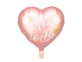 BALON SERCE MOM TO BE RÓŻOWY 14'' 35cm
