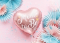 BALON SERCE MOM TO BE RÓŻOWY 14'' 35cm