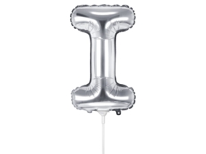 BALON LITERA I SREBRNY 14'' 35cm