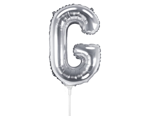 BALON LITERA G SREBRNY 14'' 35cm