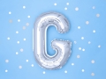 BALON LITERA G SREBRNY 14'' 35cm