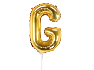 BALON PARTY DECO LITERA G ZŁOTY 14'' 35cm