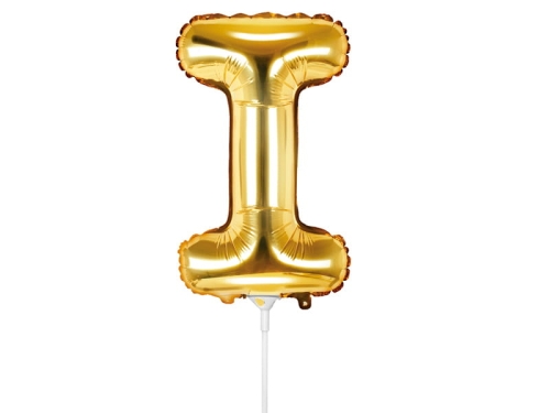 BALON LITERA I ZŁOTY 14'' 35cm