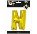 BALON LITERA N ZŁOTY 14'' 36cm
