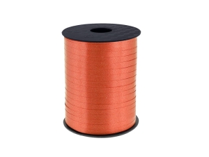 WSTĄŻKA DO BALONÓW PASTELOWA POMARAŃCZOWA 5mm 458m