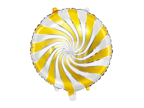 BALON LIZAK BIAŁO-ZŁOTY 14'' 35cm