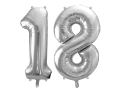 BALONY 18 SREBRNE 34'' 2szt