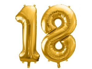 BALONY 18 ZŁOTE 34'' 2szt