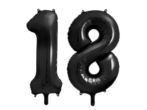 BALONY 18 CZARNE 34'' 2szt