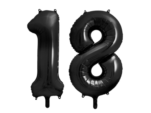 BALONY 18 CZARNE 34'' 2szt