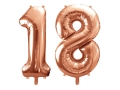 BALONY 18 RÓŻOWE ZŁOTO 34'' 2szt