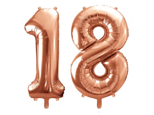 BALONY 18 RÓŻOWE ZŁOTO 34'' 2szt