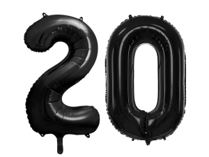 BALONY 20 CZARNE 34'' 86cm 2szt