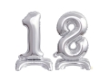 BALONY 18 SREBRNE 15'' 2szt