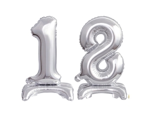 BALONY 18 SREBRNE 15'' 2szt
