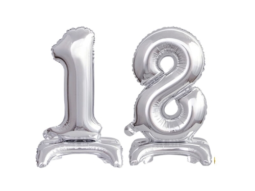 BALONY 18 SREBRNE 15'' 2szt
